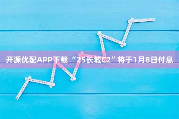 开源优配APP下载 “25长城C2”将于1月8日付息